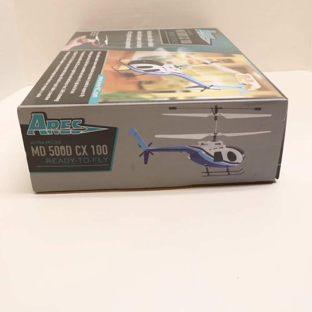 Ares Helicopter Ultra-Micro Indoor Heli Like New in the Box Md 500D‎ CX100